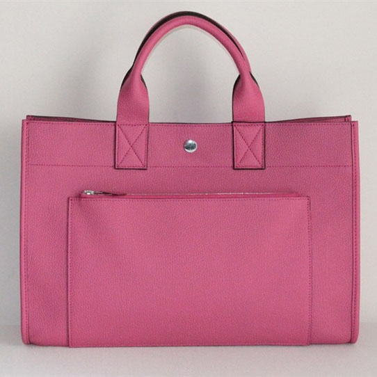 Replica Hermes Cowhide Cabag Weekender Bag Peach 6008 On Sale